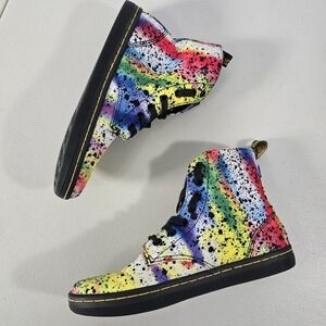 Dr Martens Paint Splatter Boots - Size 6 (37 EU)